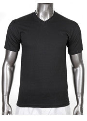 Pro Club Comfort Short Sleeve  V-Neck Black T-Shirt