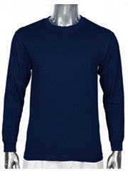 Pro Club Comfort Long Sleeve T Shirt Navy Blue