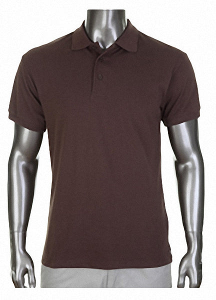Pro Club Pique Polo Collar Brown Shirt 
