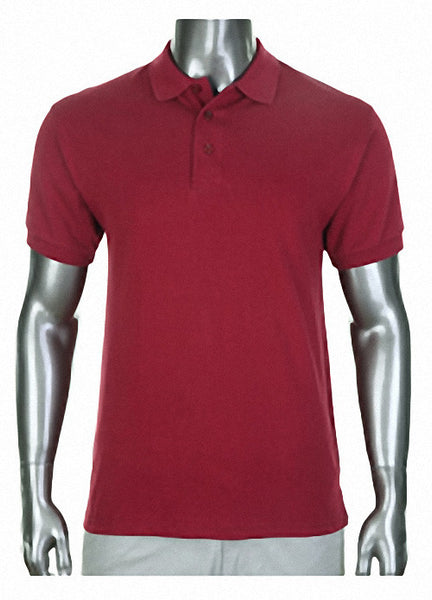 Pro Club Pique Polo Collar Burgundy Shirt 
