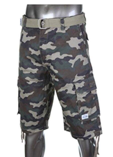 Charcoal Grey Pro Club Twill Cargo Shorts